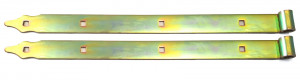 2er-Pack DMX Ladenband ZP500fi13, für Ø13 mm Kloben, galvanisch gelb verzinkt,  500 x 35 mm, Stärke: 4 mm - Meter